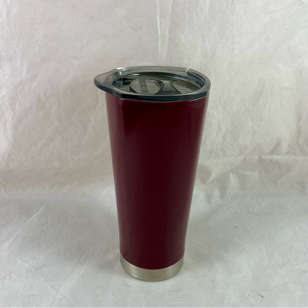 Fifty/Fifty Brand Metal Brown Purple Tumbler With Slide Lid
20 Fluid Ounces